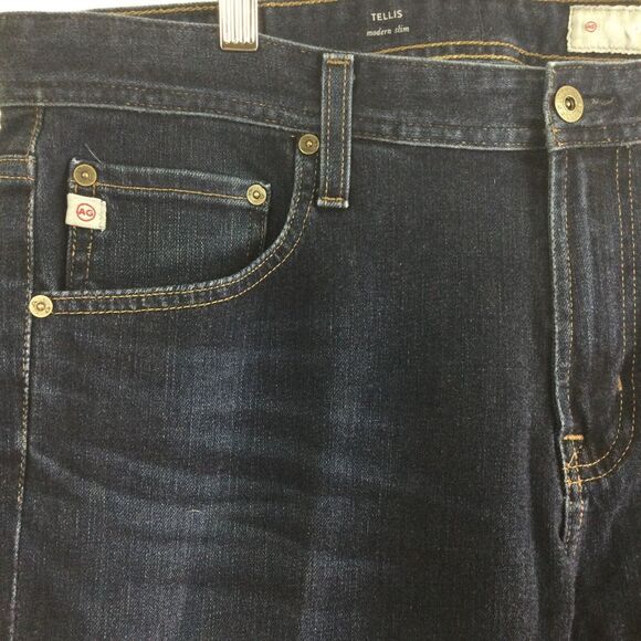 AG Adriano Goldschmied Mens Tellis Modern Slim Stretch Denim Jeans Blue 36X34 - Picture 2 of 7
